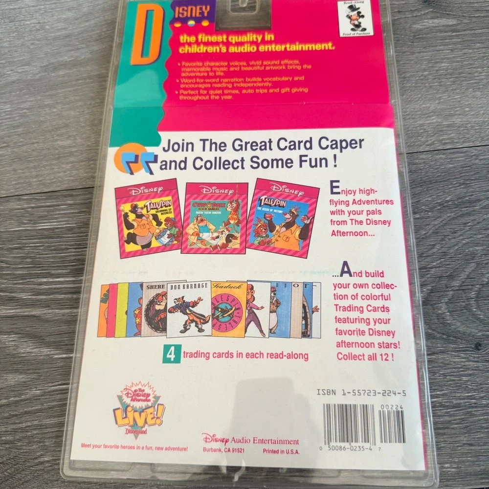 Vintage Disney TaleSpin Drumming Up Business Read Along Book and Cassette Tape - Picture 3 of 3